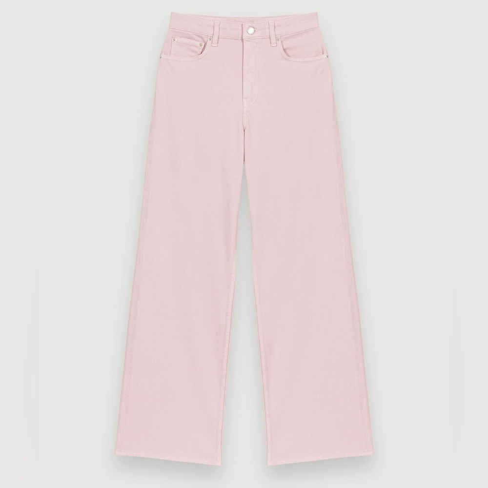 Maje pink wide leg jeans - Picture 1 of 13